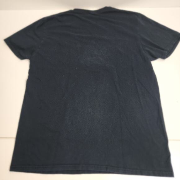 ACDC 70's Rock Band Back In Black Album Black Short Sleeve T-Shirt Men's Size L - Picture 3 of 4